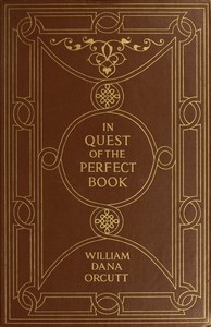 Cover of In quest of the perfect book — B...