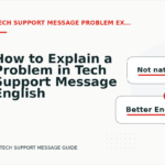 How to Explain a Problem in Tech Support Message English