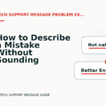 How to Describe a Mistake Without Sounding Rude in Tech Support Message English