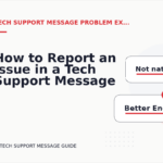 How to Report an Issue in a Tech Support Message
