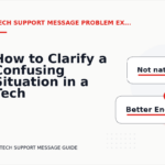 How to Clarify a Confusing Situation in a Tech Support Message
