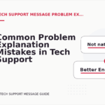Common Problem Explanation Mistakes in Tech Support Message English