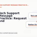 Tech Support Message Practice: Request and Reply Examples