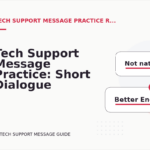 Tech Support Message Practice: Short Dialogue Examples