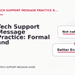 Tech Support Message Practice: Formal and Friendly Versions