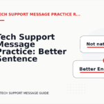 Tech Support Message Practice: Better Sentence Choices