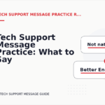 Tech Support Message Practice: What to Say Instead