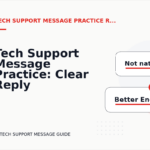 Tech Support Message Practice: Clear Reply Patterns
