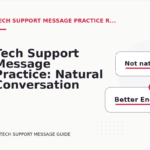 Tech Support Message Practice: Natural Conversation Lines