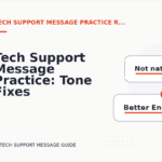 Tech Support Message Practice: Tone Fixes for Real Situations