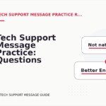 Tech Support Message Practice: Questions and Answers