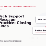 Tech Support Message Practice: Closing Lines and Follow-Ups